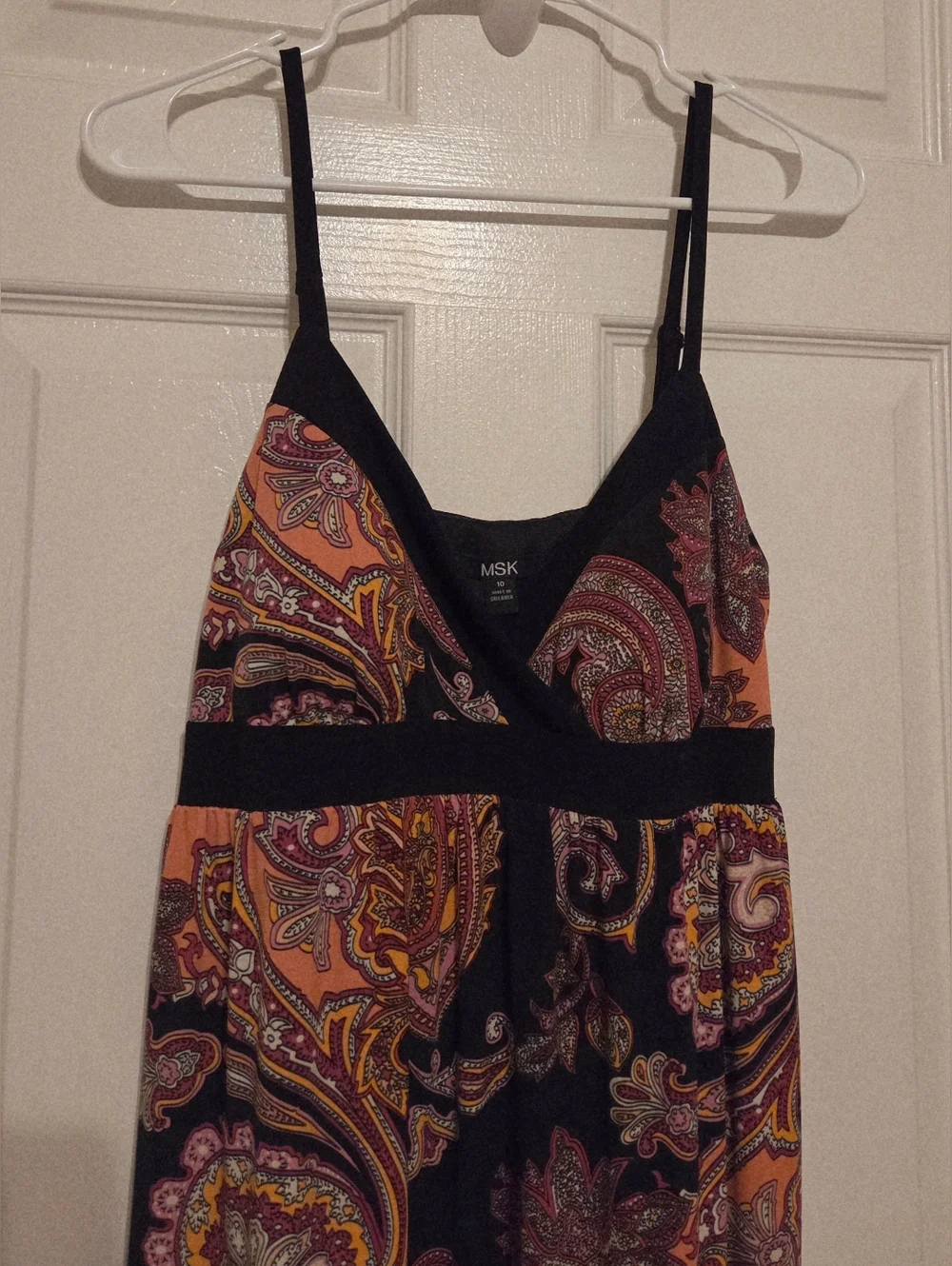 Macy's Maxi Paisley Dress - Picture 3 of 5